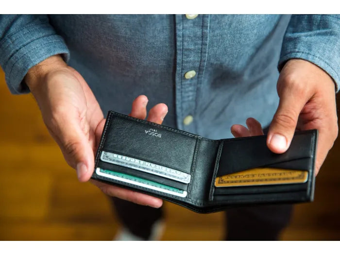 Bosca Nappa Vitello Small Bifold Wallet