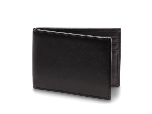 Bosca Nappa Vitello Small Bifold Wallet Black