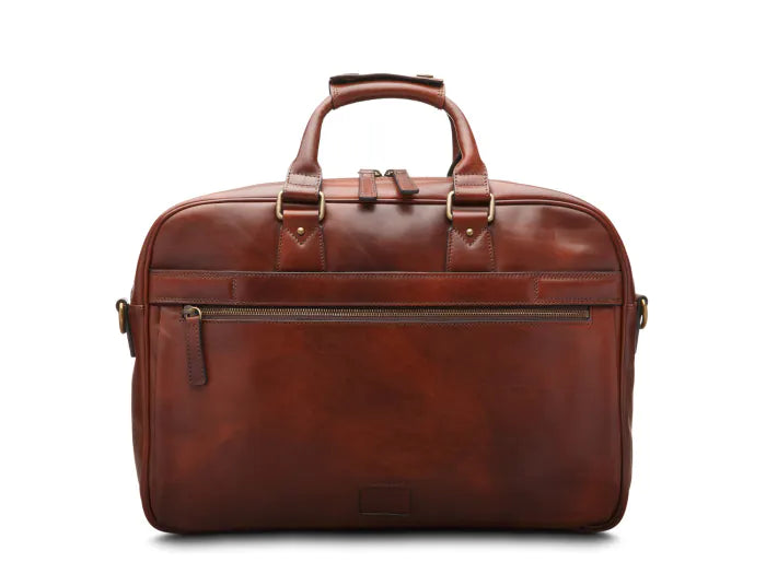 Bosca Dolce Italia Single Gusset Stringer Briefcase Dark Brown