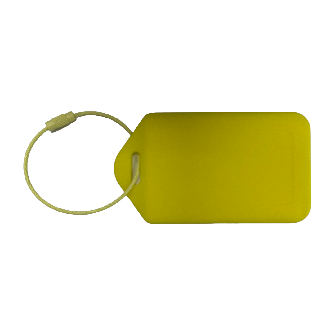 Lightweight Plastic Luggage Tag Yellow