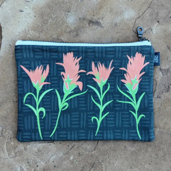 Albuquerque Artist - Jen Fox Studio - Zippered Pouch Castilleja