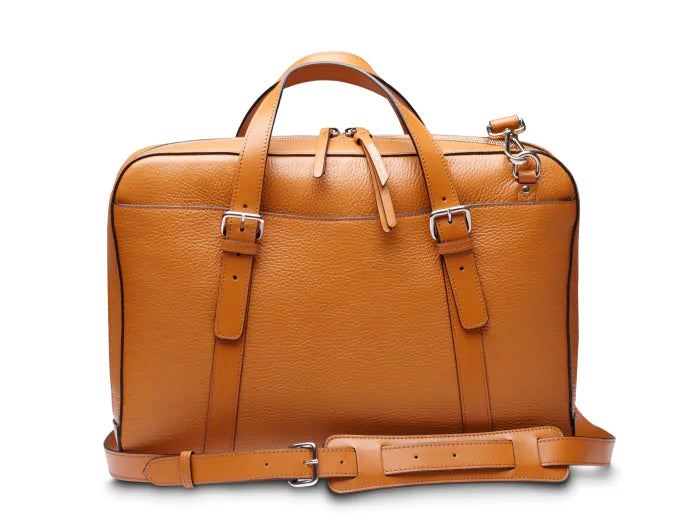 Bosca MONFRINI ITALIA Parker Slim Full-Zip Brief Nut