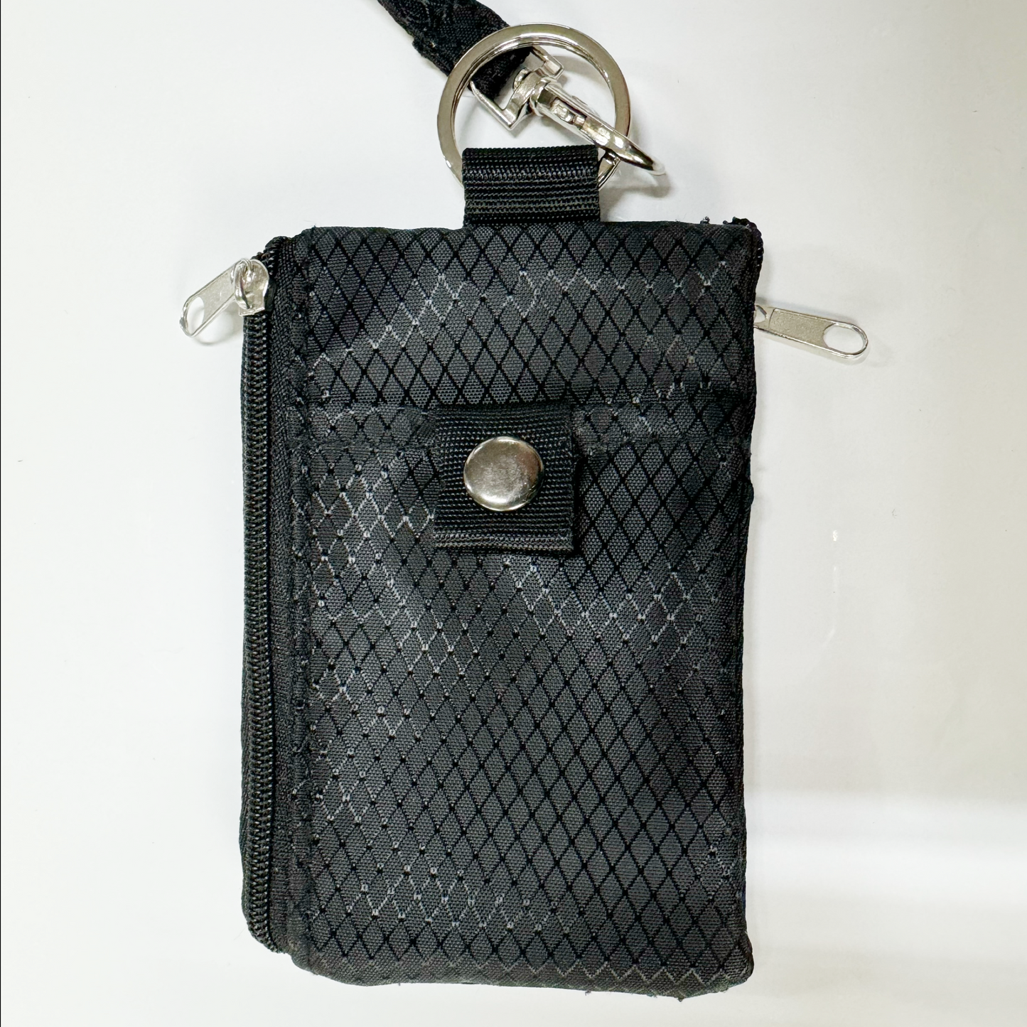 Small 4x3 RFID Card & ID Zippered Wallet Lanyard