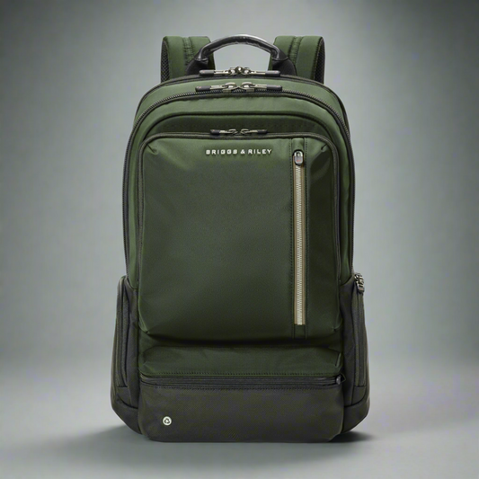 Briggs and Riley HTA Large Cargo Travel/Laptop RFID Backpack (Free Monogram)- AK136 Hunter