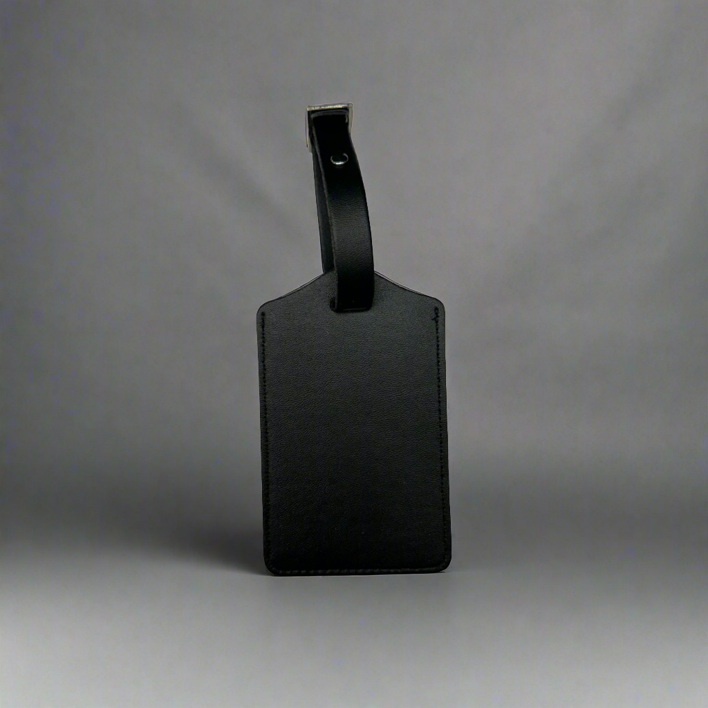 Vegan Luggage Tag Black