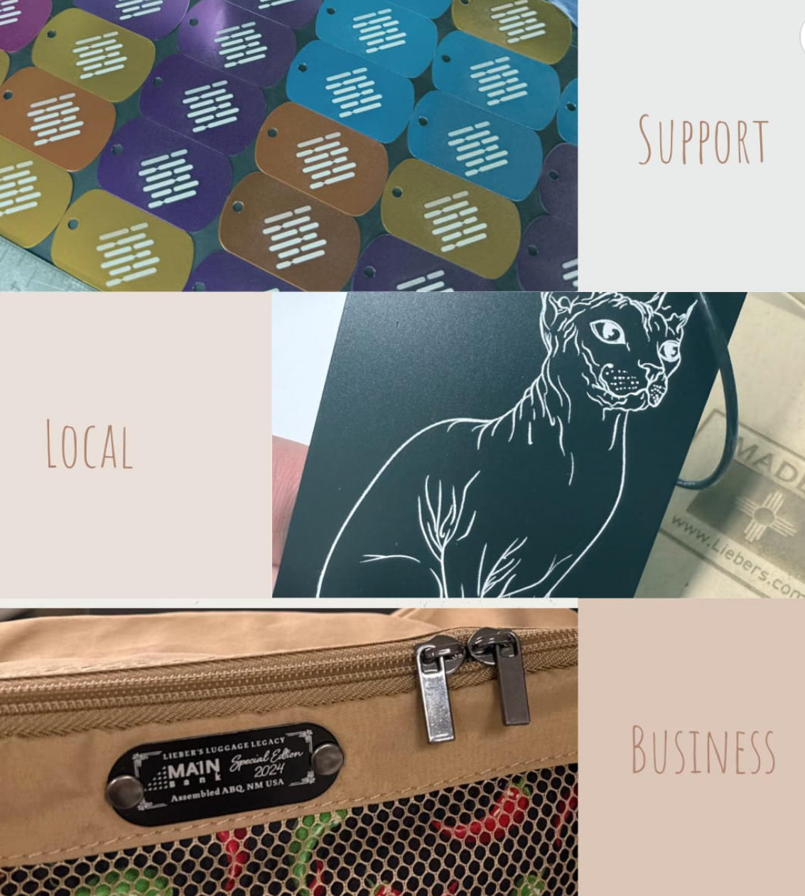 Lieber’s Luggage Lab- Custom Dog Tag