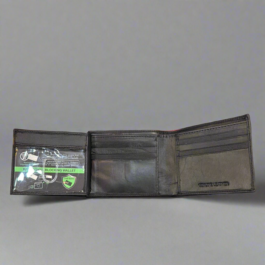 DK Leather RFID Bifold Wallet with Extra Outer Flap