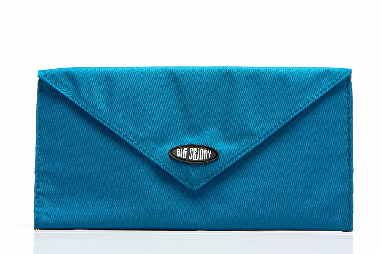 Big Skinny RFID Blocking Slimvelope Trifold Wallet Ocean Blue