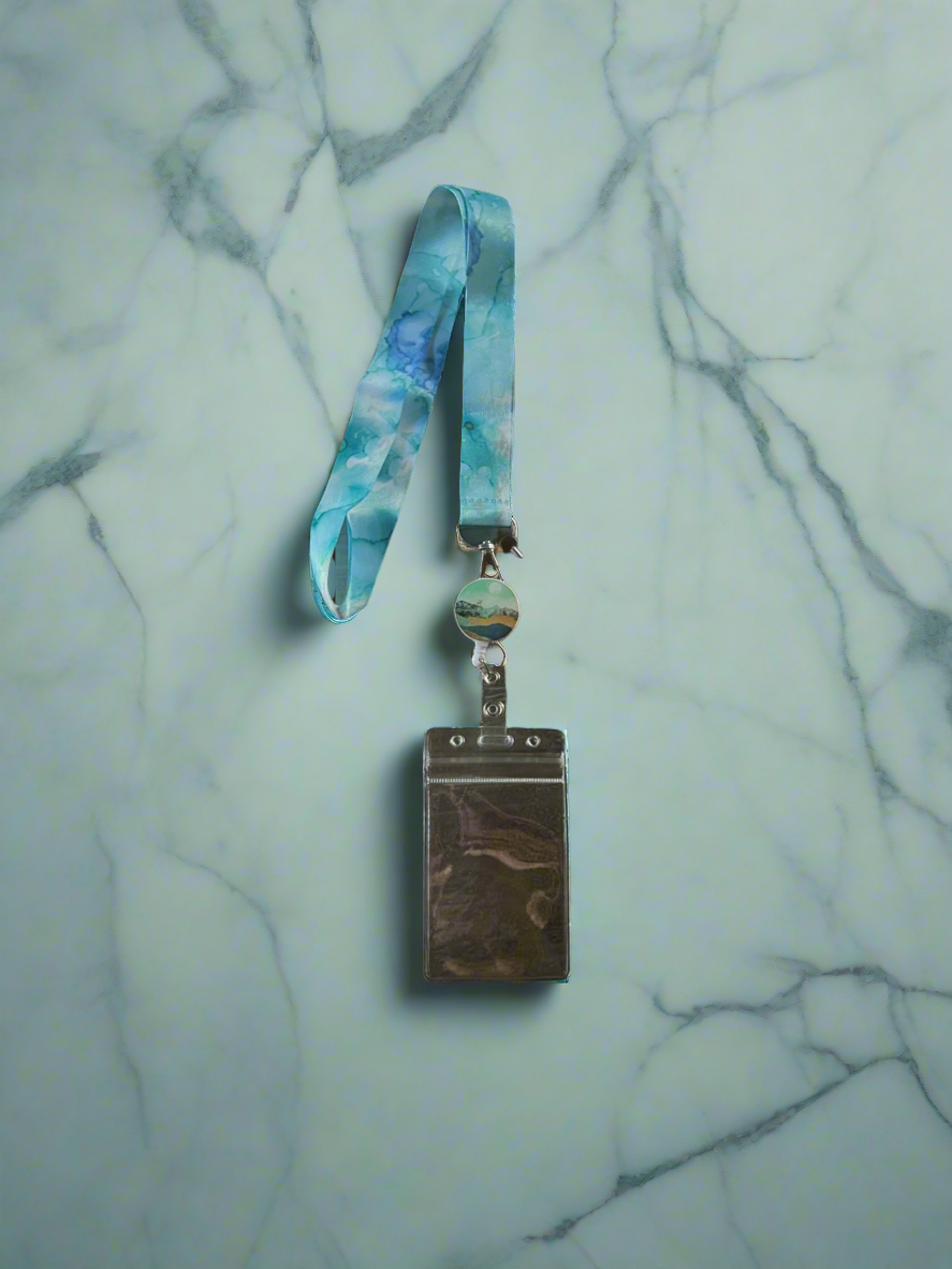 Cruise Ship Keycard Retractable Lanyard- Hills