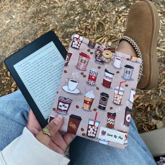 Sewn By Pris - Kindle Sleeve Cafecito
