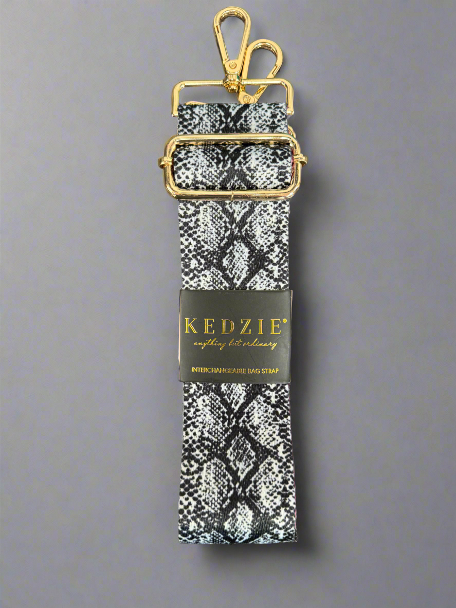 Kedzie Bag Straps- Assorted Designs Snake Print