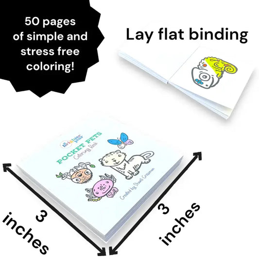 A Brighter Year Pocket Pets Mini Coloring Book- $5