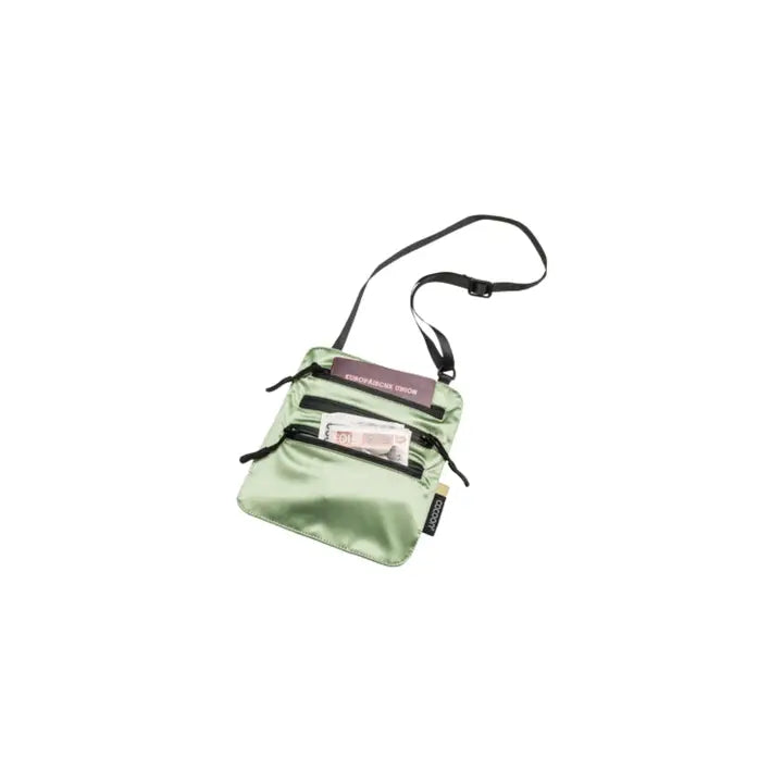 Cocoon- Secret Neck Wallet 100% Waterproof Silk RFID Light Green