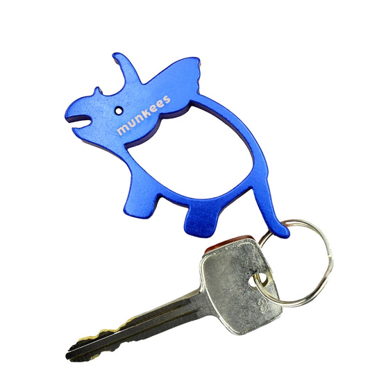 Dinosaur Bottle Opener Keychain- Triceratops