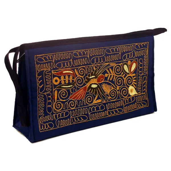Embroidered Cosmetics Pouch Colca Canyon Cotton
