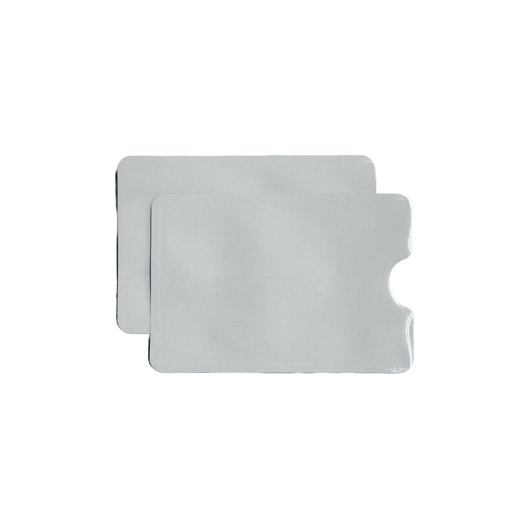 2-Pack RFID Blocking Credit Card Sleeves White