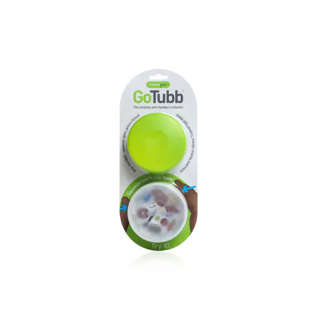 Humangear Gotubb - 2-Pack Reusable Storage / Travel Container Jugs Clear Green