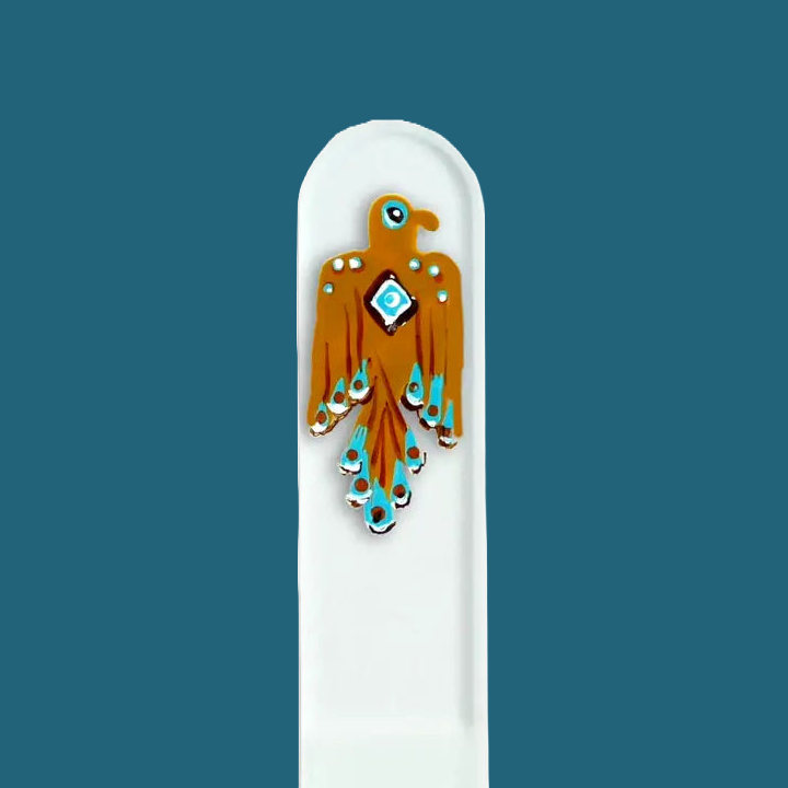 Czech Crystal Nail File - Size Small- Hand Painted Collection