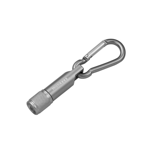 AceCamp LED Flashlight with Carabiner Silver