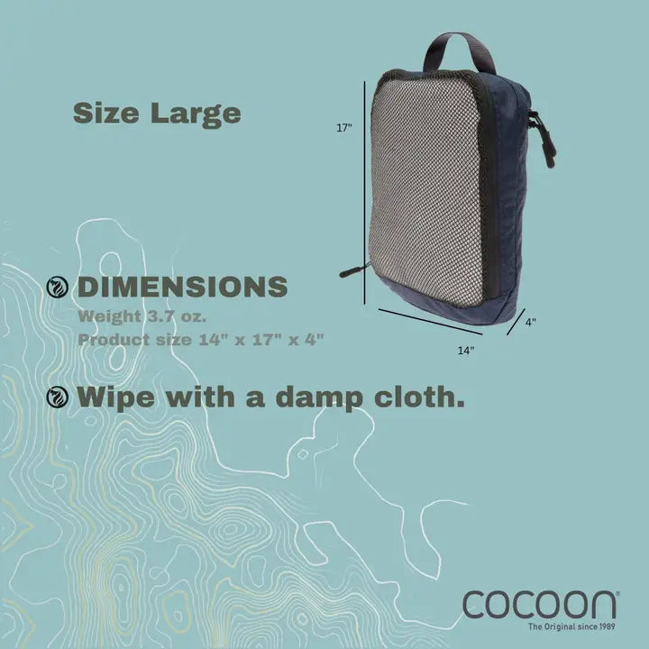 Cocoon- Two-in-One Separated Packing Cube- Size Large- Galaxy Blue