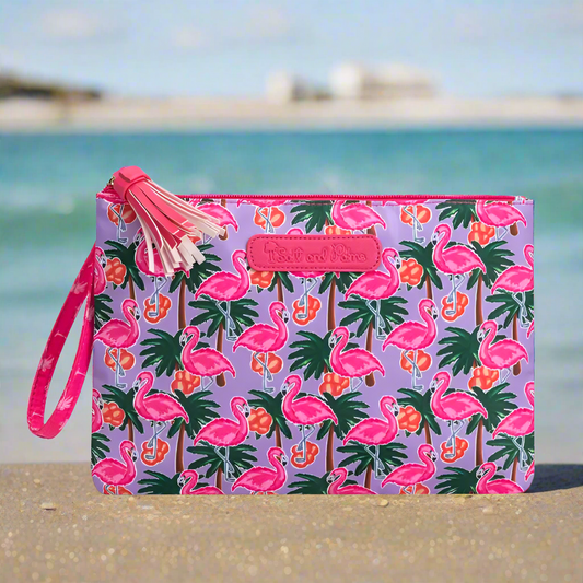 Salt and Palms Bikini Bag Flamingo