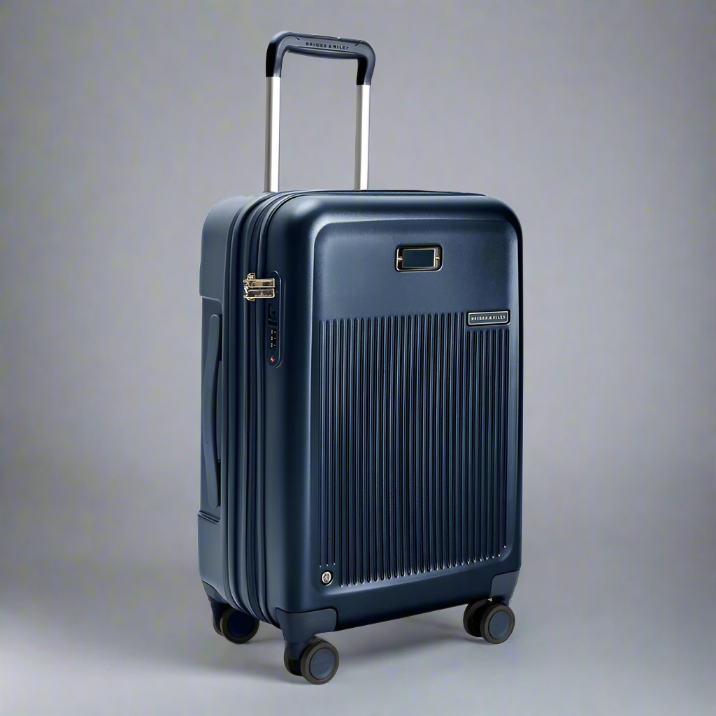 Briggs & Riley Sympatico 3.0 Essential 22" Hardside Expandable Carry-On Spinner (Free Monogram)- SU322CXSP Navy