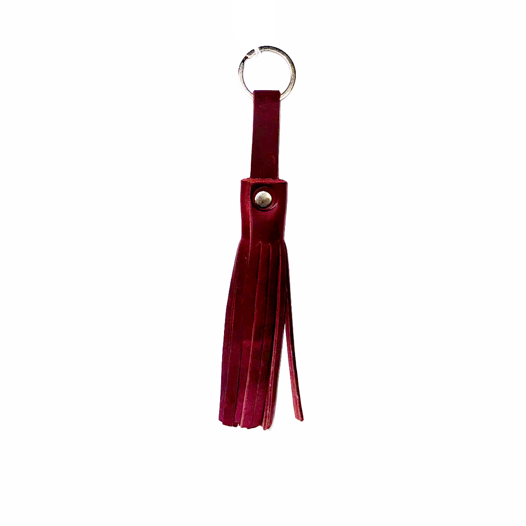Genuine Leather Tassel Keychain/Bag Charm