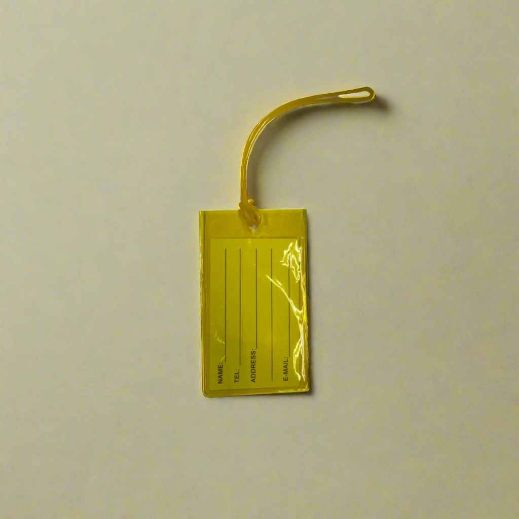 Jelly Luggage Tag Sunshine Yellow