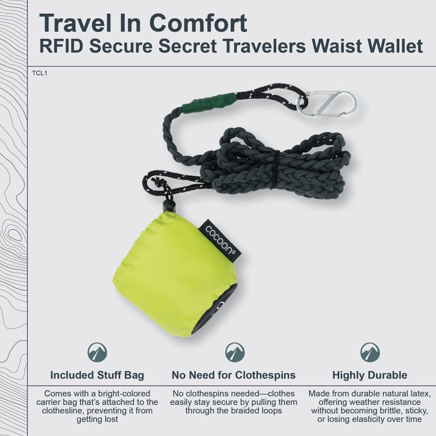 Cocoon Travel Clothesline Wasabi