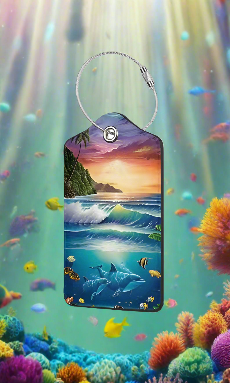 Luggage Tag- Sea Creatures Collection Dolphin
