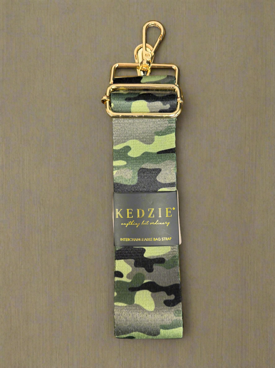 Kedzie Bag Straps- Assorted Designs Green Camo