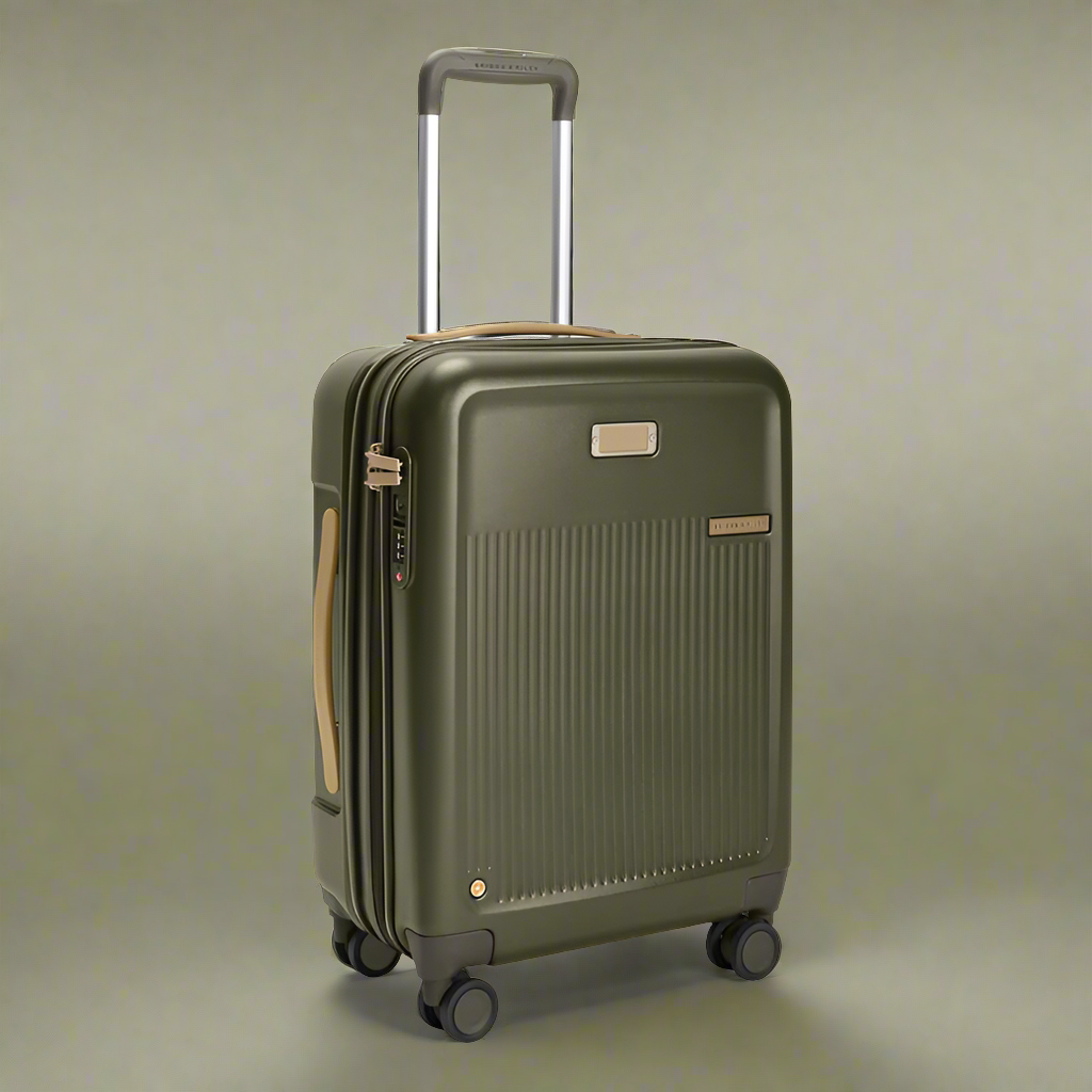 Briggs & Riley Sympatico 3.0 Global 21" Hardside Expandable Carry On Spinner (Free Monogram)- SU321CXSPW Olive