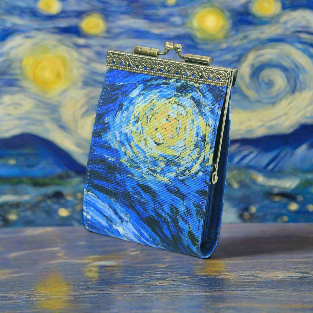 Cathayana RFID Accordian Card Wallet Artist- Van Gogh Starry Night