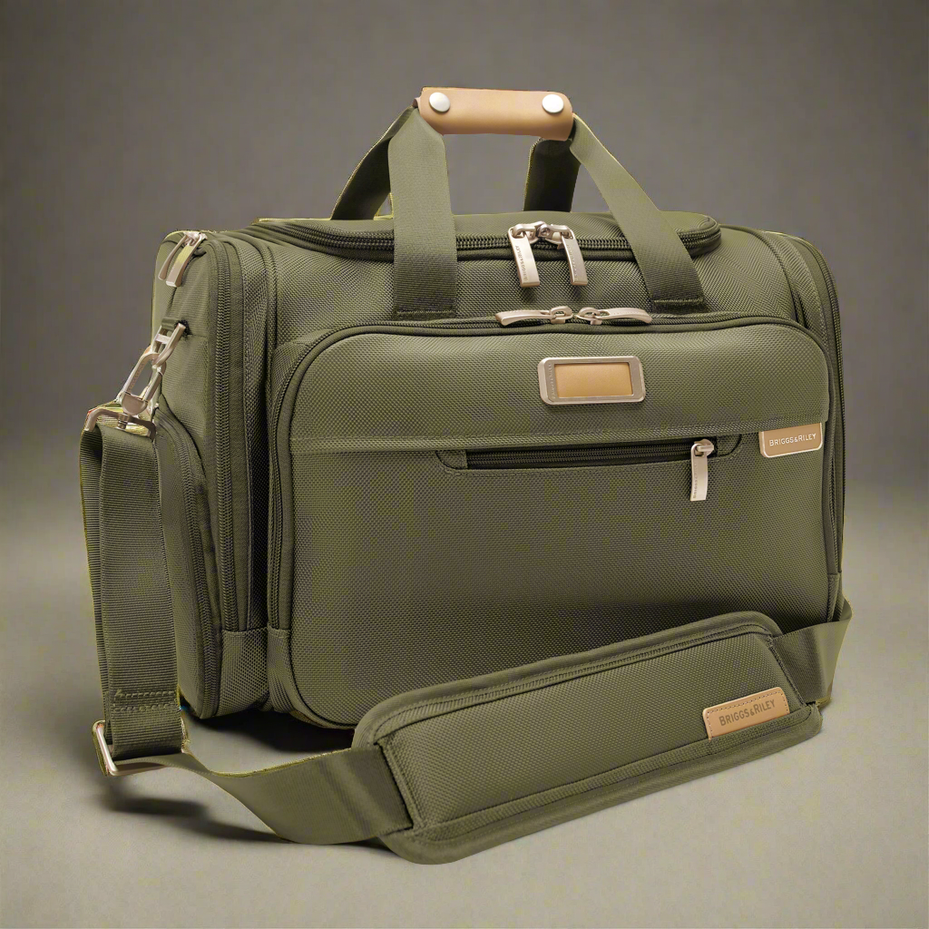 Briggs & Riley Baseline Carry-On Underseat Duffle (Free Monogram)- BL221 Olive