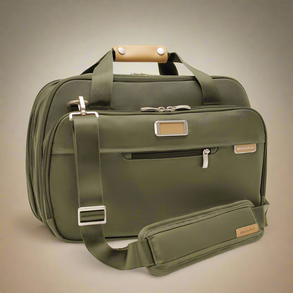 Briggs & Riley Baseline Expandable Cabin Bag (Free Monogram)- BL231X Olive