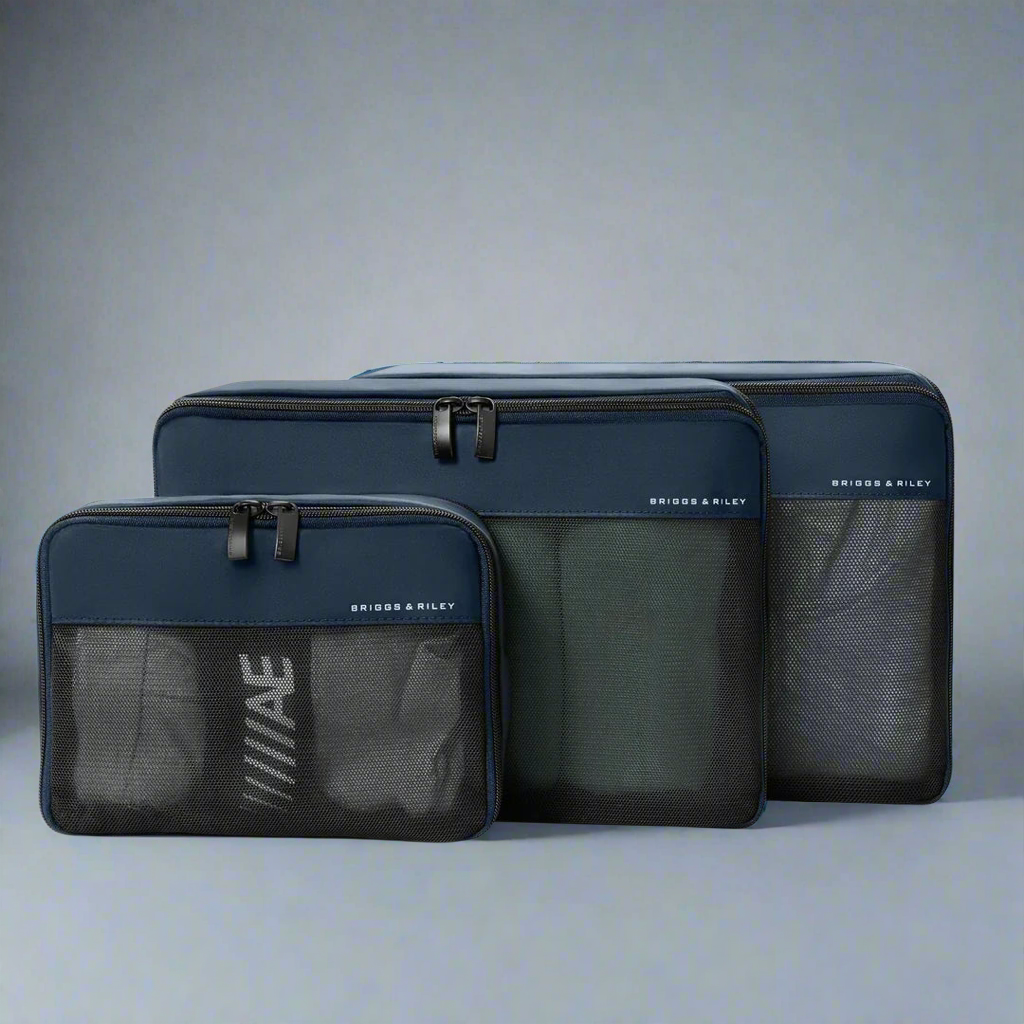 Briggs & Riley Expandable Packing Cube Set for Carry-Ons- X111 Navy