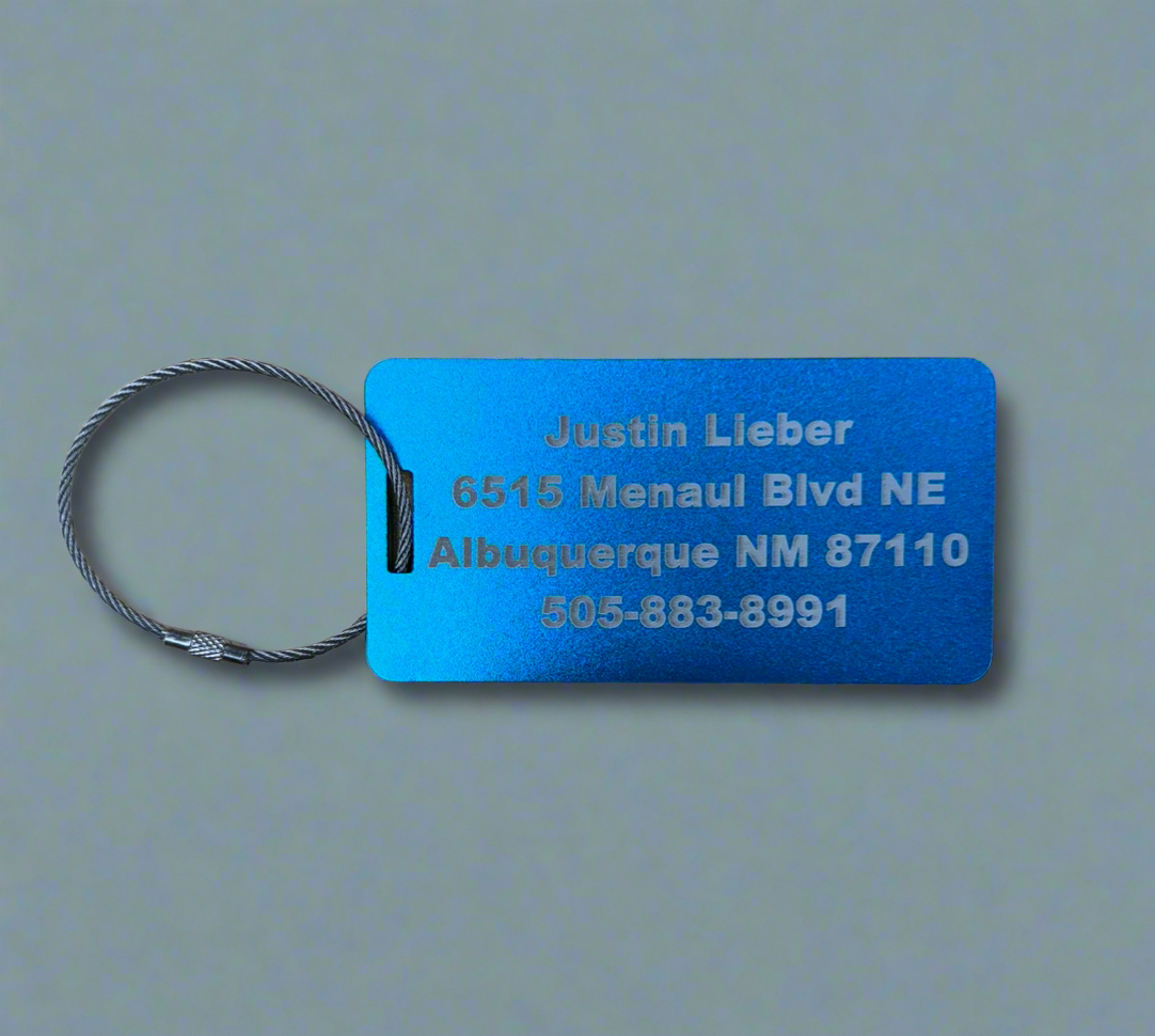Lieber's Luggage® Lab - Customizable Laser Luggage Tag