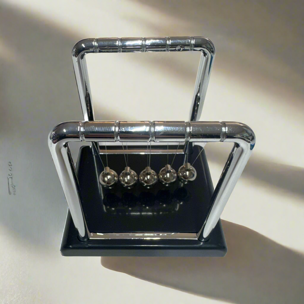 Desktop Newton's Cradle Balance Balls Black