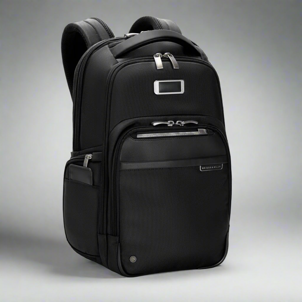 Briggs & Riley @WORK Medium RFID Laptop Backpack (Free Monogram)- KK522 Black