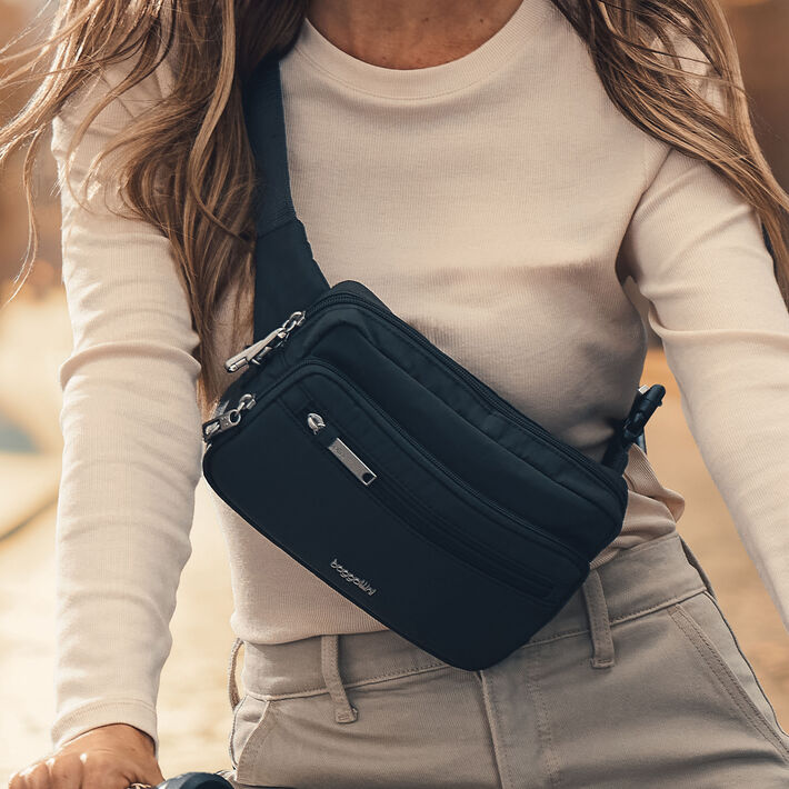 Baggallini Securtex Anti-Theft RFID Belt Bag Sling