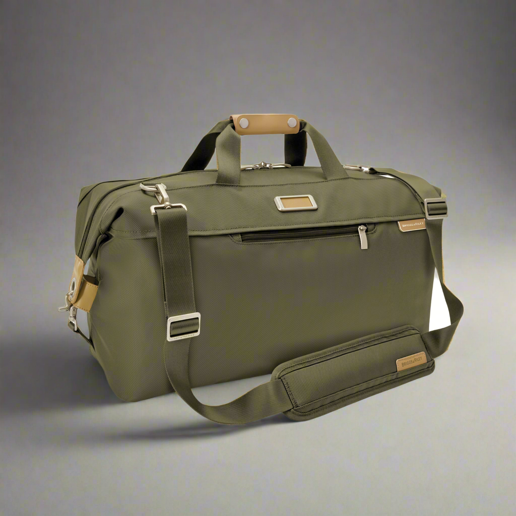 Briggs & Riley Baseline Carry-On Weekender Duffel (Free Monogram)- BL256 Olive