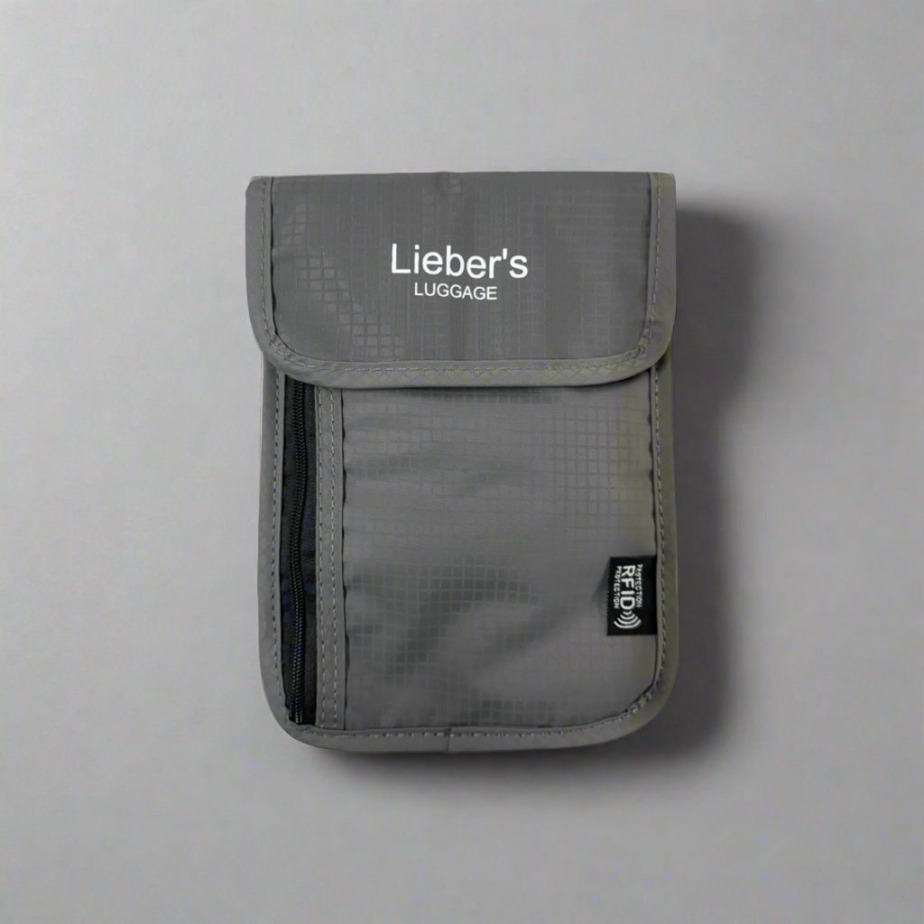 Lieber's Luggage® Lab - RFID Blocking Hidden Neck Wallet