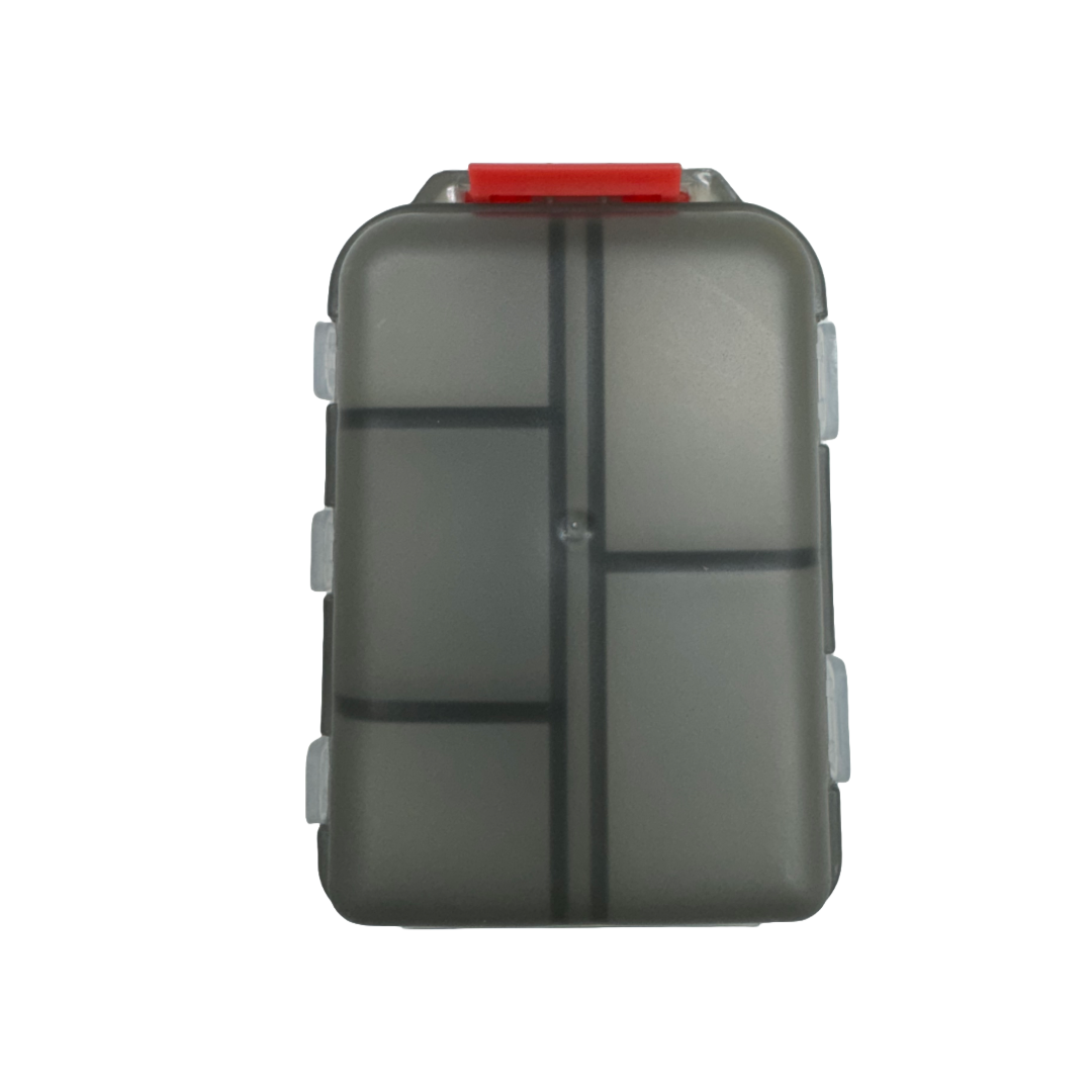 Small Snap Grid Pill Box Organizer Dark Gray
