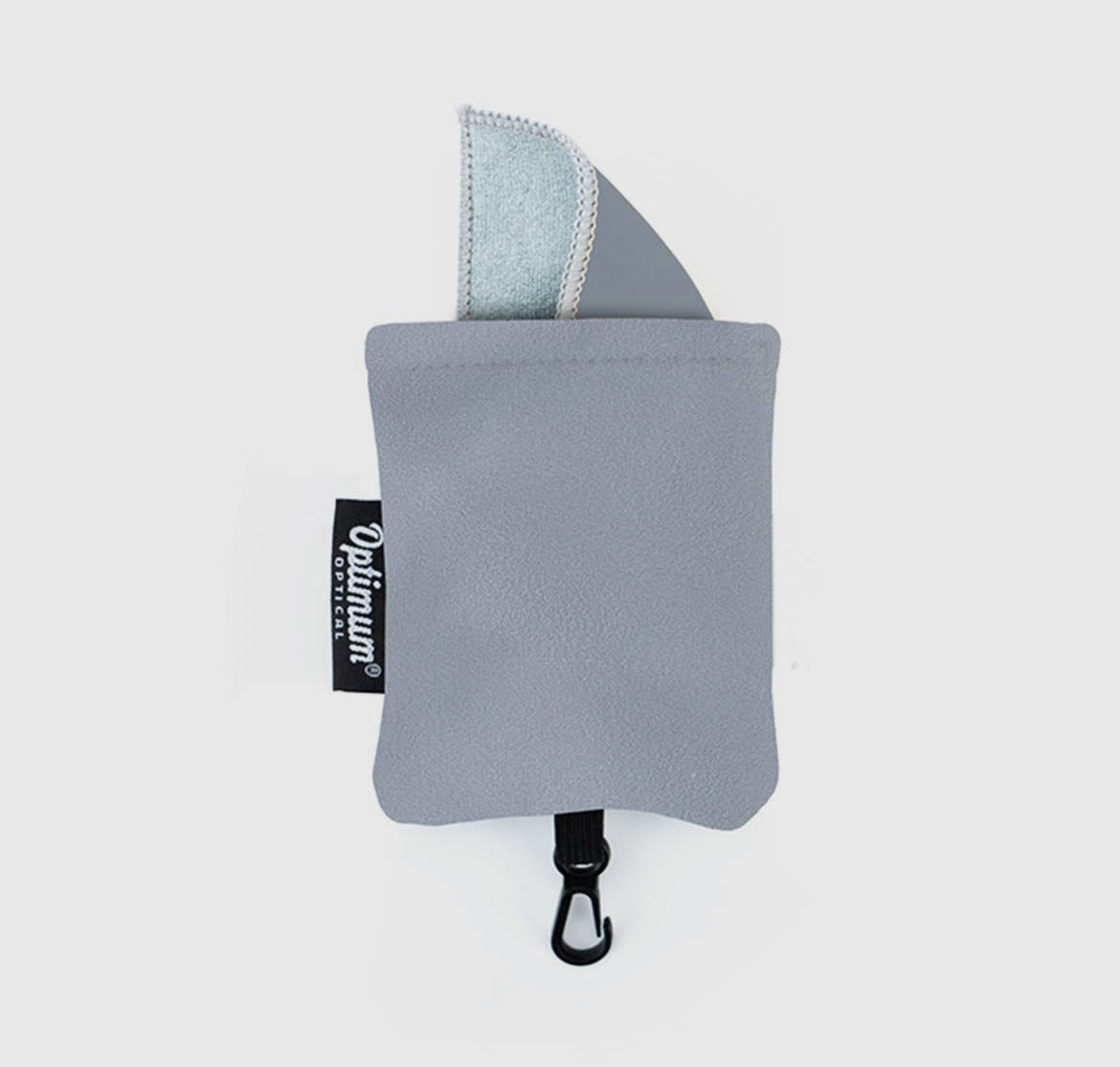 DM Merchandising - Optimum Optical Microfiber Travel Lens/Eyeglass Cloth Gray