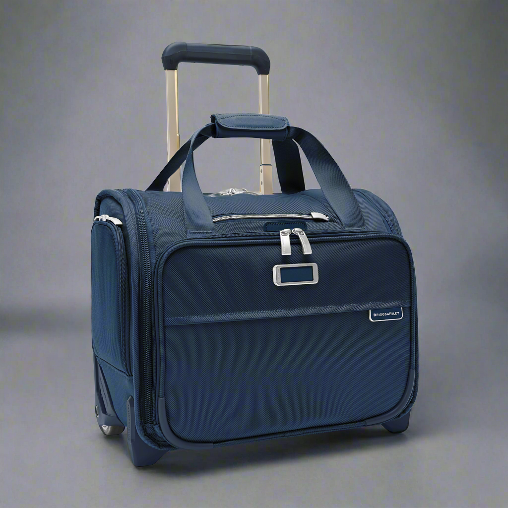 Briggs & Riley Baseline 15” Softside 2-Wheel Cabin Bag (Free Monogram)- BLU116 Navy