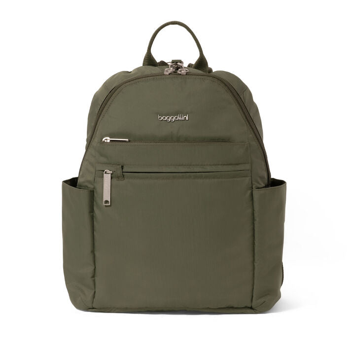 Baggallini Securtex® Anti-Theft Vacation RFID Backpack Thyme