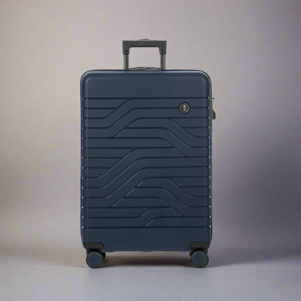 Bric's Ulisse 28" Medium Checked Hardside Expandable Spinner Midnight Blue