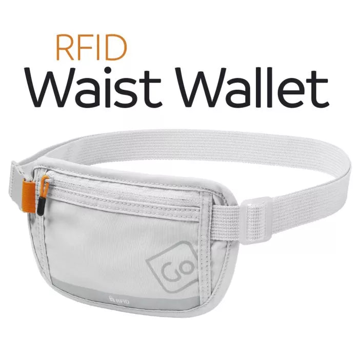 Go Travel RFID Waist Wallet Grey