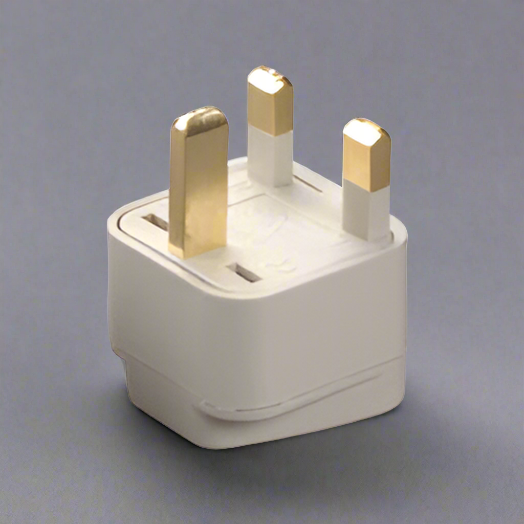 Voltage Valet Grounded Adaptor Plug - GUD | United Kingdom / Ireland / Hong Kong Cream