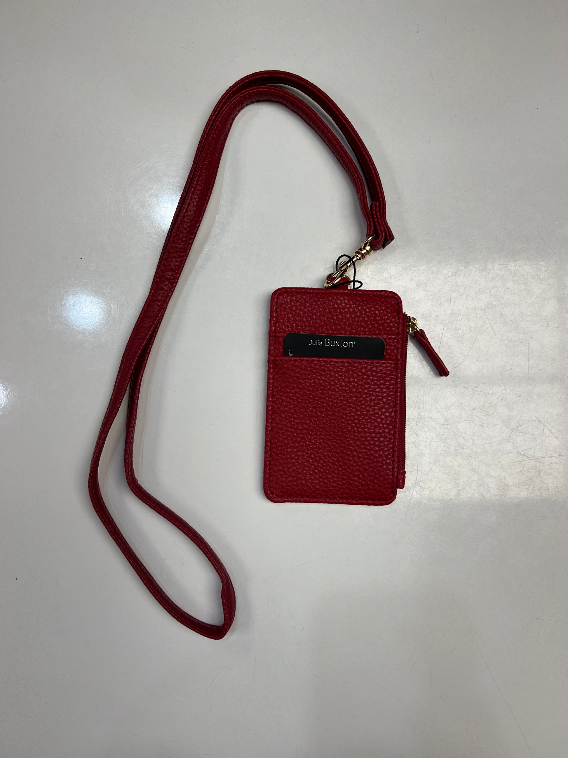 Julia Buxton RFID Vegan ID/Credit Card Lanyard Wallet